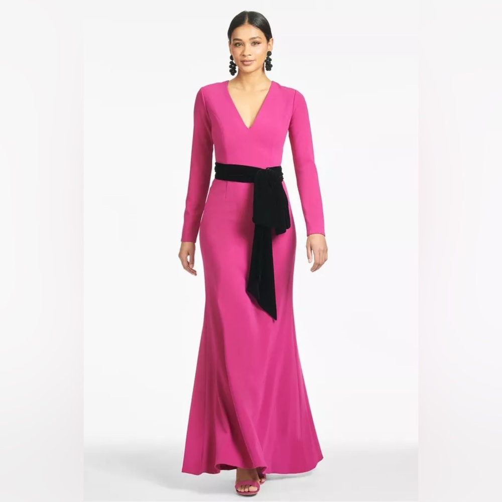 NWT Sachin & Babi Noir Vivian Gown Pink Topaz Sz 0